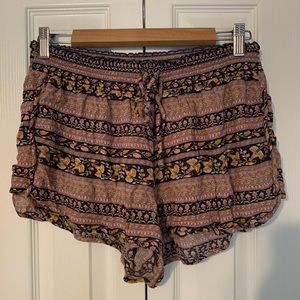 Printed Flowy Shorts